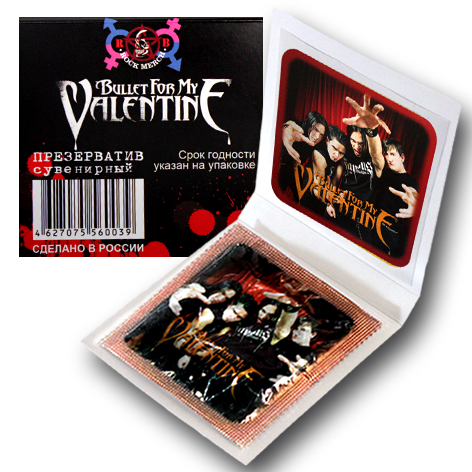 Презерватив RockMerch Bullet for my Valentine - фото 2 - rockbunker.ru