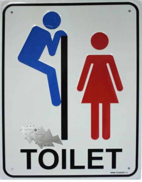 Табличка Toilet - фото 1 - rockbunker.ru