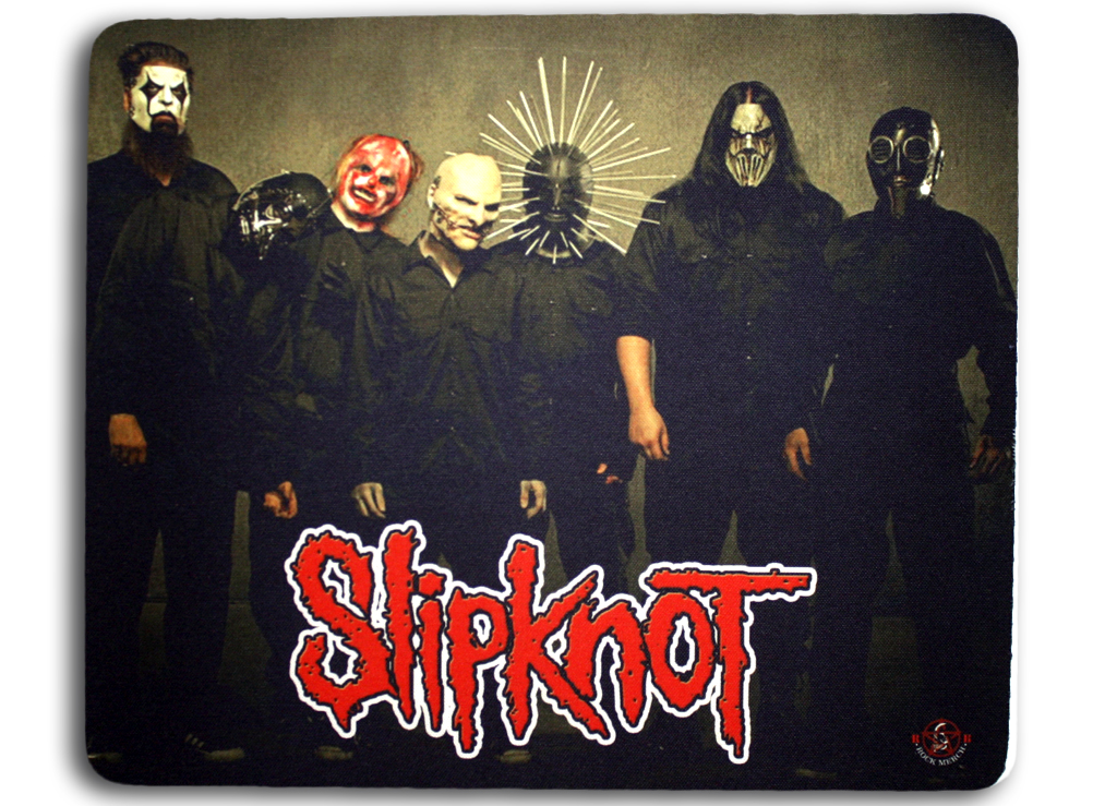 Коврик для мыши RockMerch Slipknot группа - фото 1 - rockbunker.ru