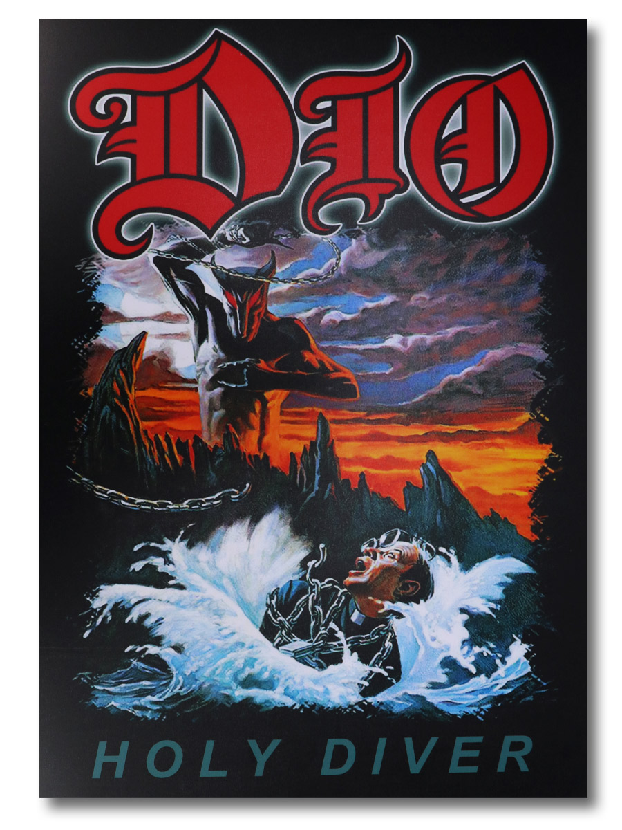 Плакат пластиковый Dio Holy Diver - фото 1 - rockbunker.ru