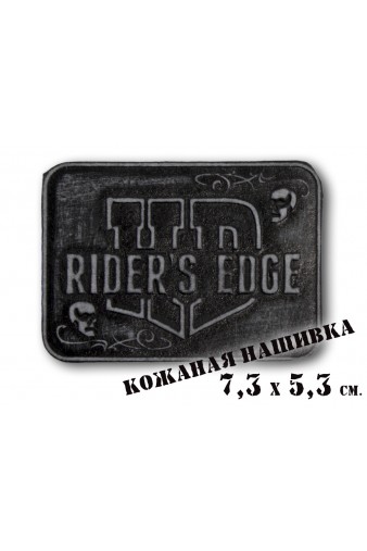 Нашивка кожаная Harley-Davidson Riders Edge чёрная - фото 1 - rockbunker.ru