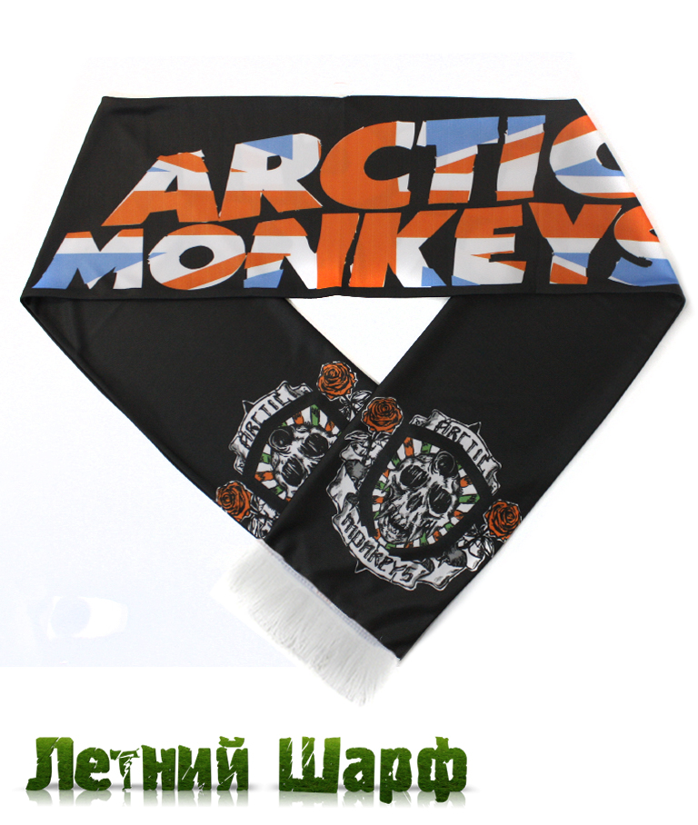 Шарф летний Arctic Monkeys - фото 1 - rockbunker.ru