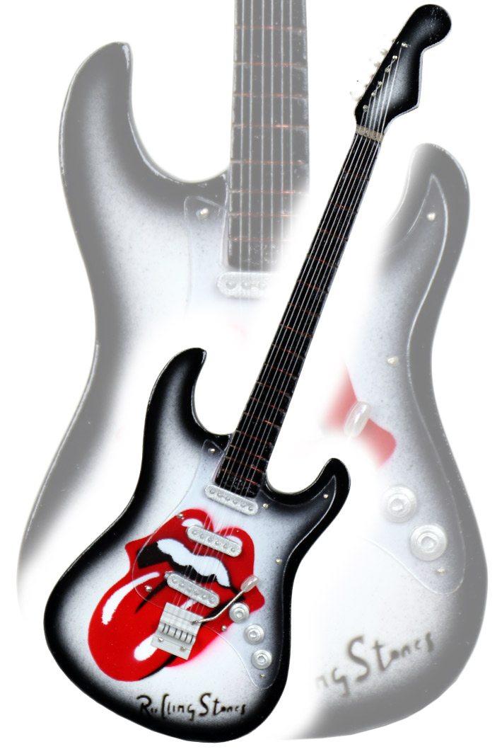 Сувенирная копия гитары The Rolling Stones - фото 1 - rockbunker.ru