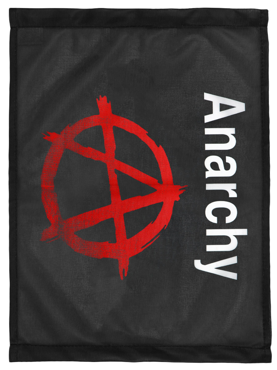 Флаг автомобильный Anarchy - фото 1 - rockbunker.ru
