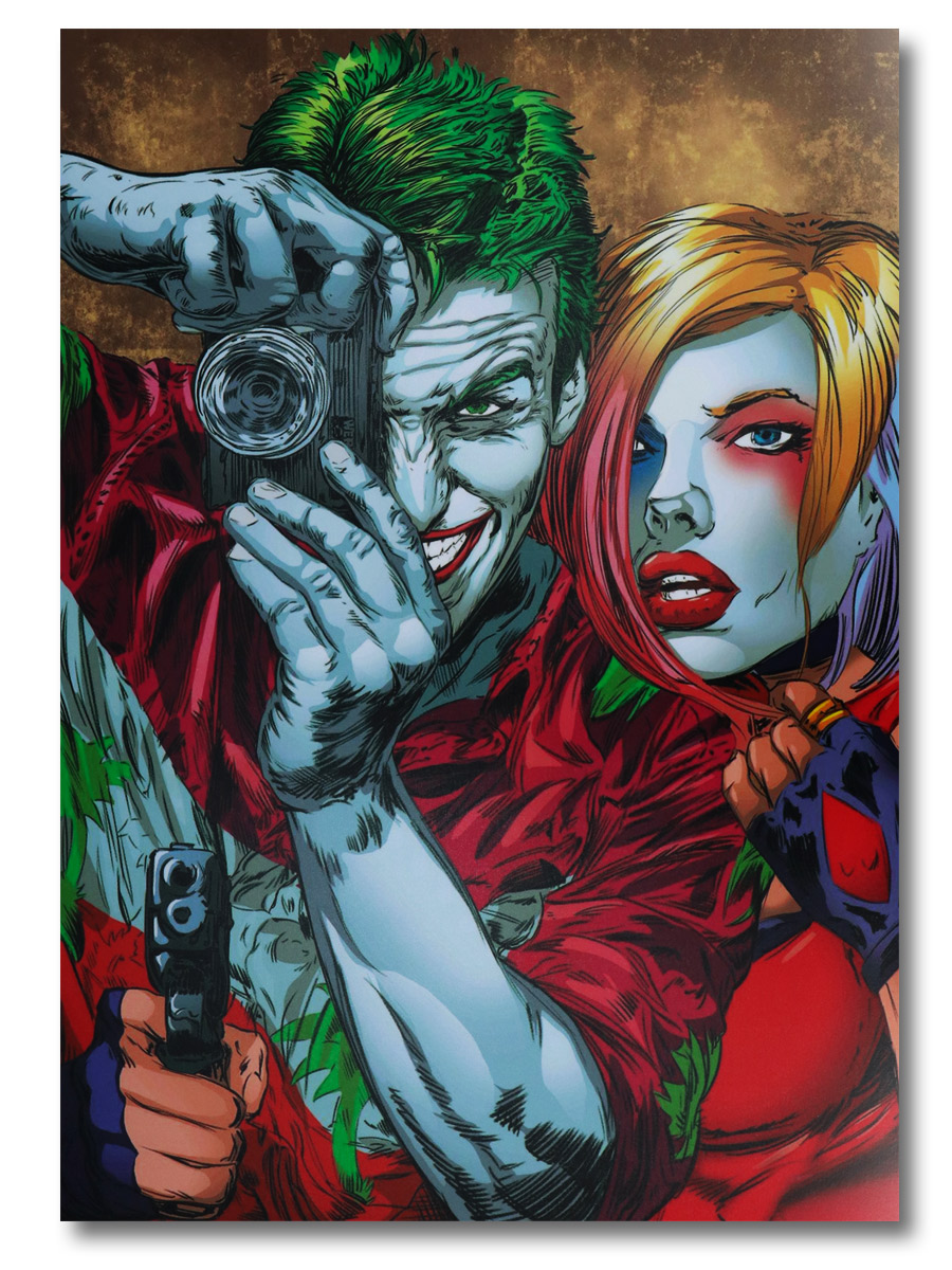 Плакат пластиковый Joker & Harley - фото 1 - rockbunker.ru