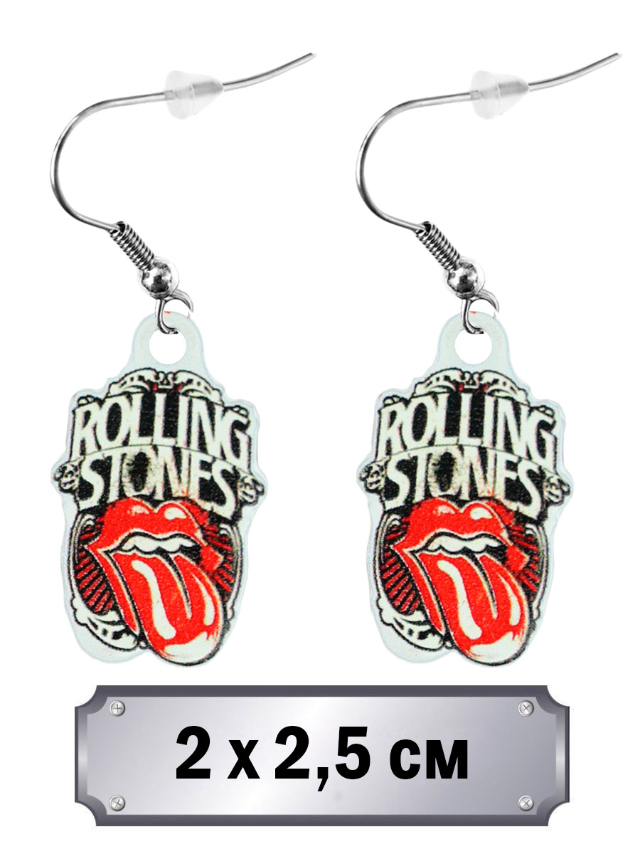 Серьга Rolling Stones - фото 1 - rockbunker.ru