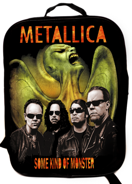 Портфель-ранец Metallica Some kind of monster текстильный - фото 1 - rockbunker.ru