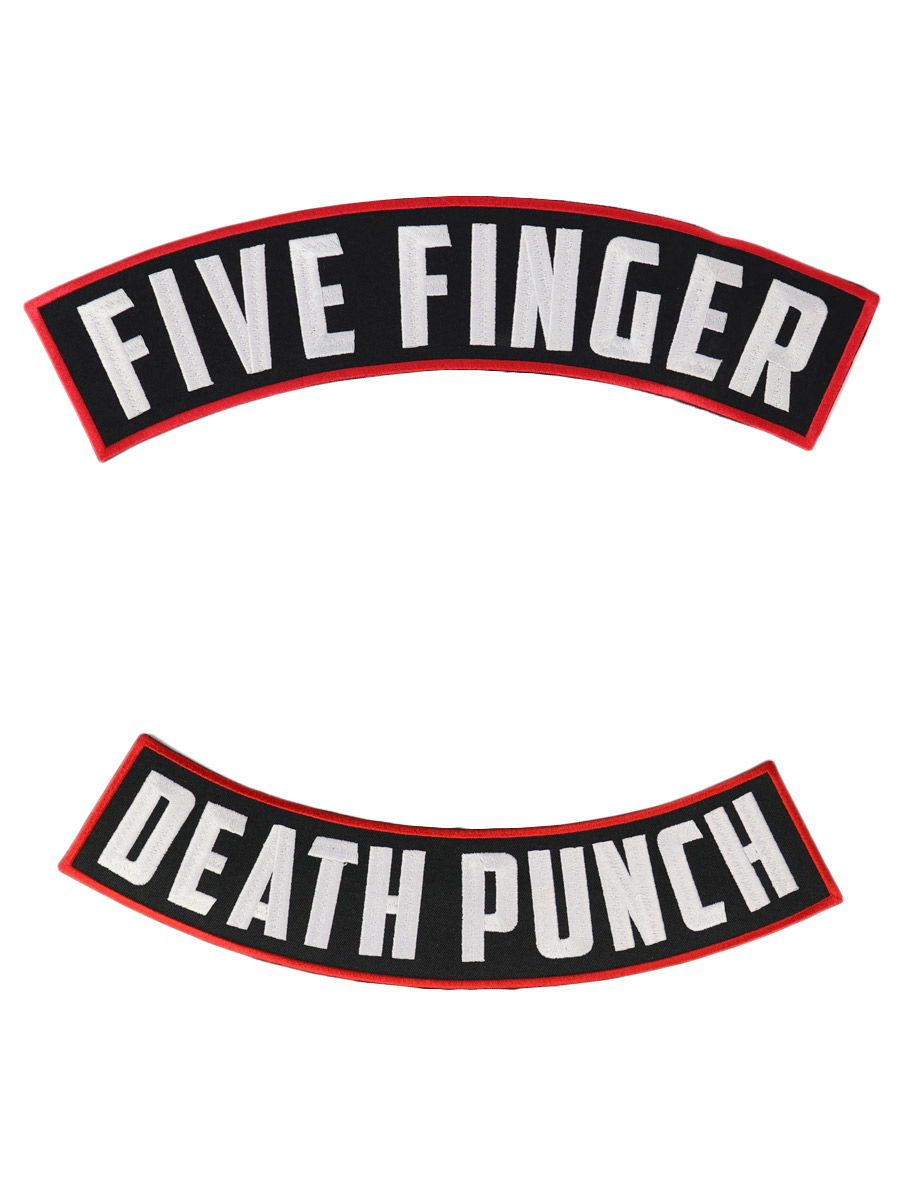 Термонашивка на спину Five Finger Death Punch двойная - фото 1 - rockbunker.ru