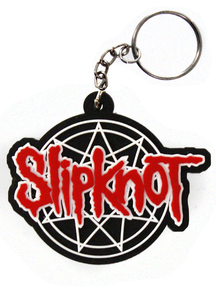 Брелок резиновый Slipknot - фото 1 - rockbunker.ru