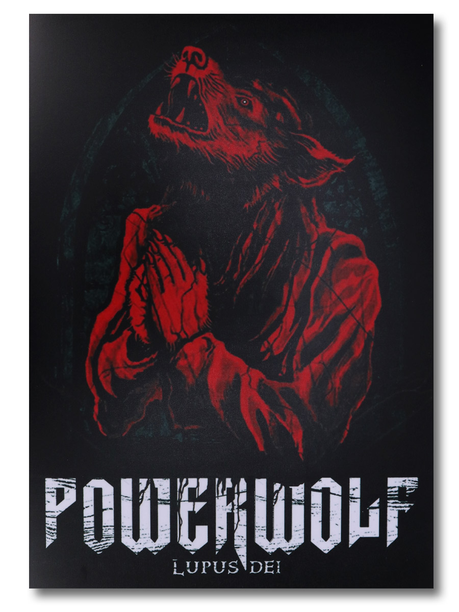 Плакат пластиковый Powerwolf Lupus Dei - фото 1 - rockbunker.ru