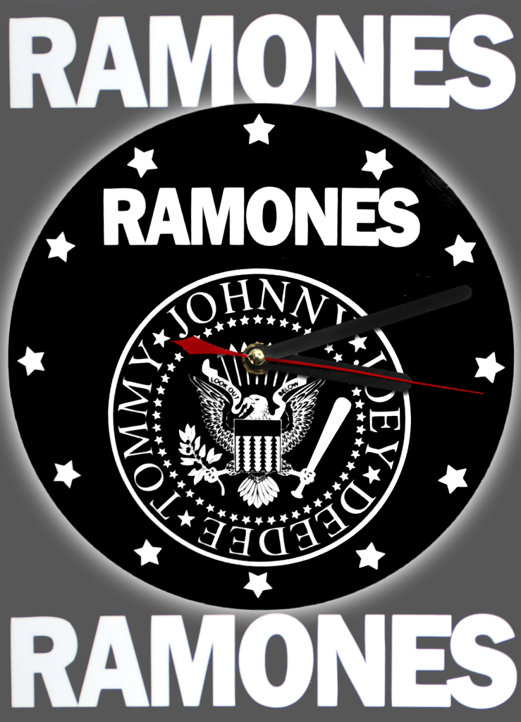 Часы настенные RockMerch Ramones - фото 1 - rockbunker.ru