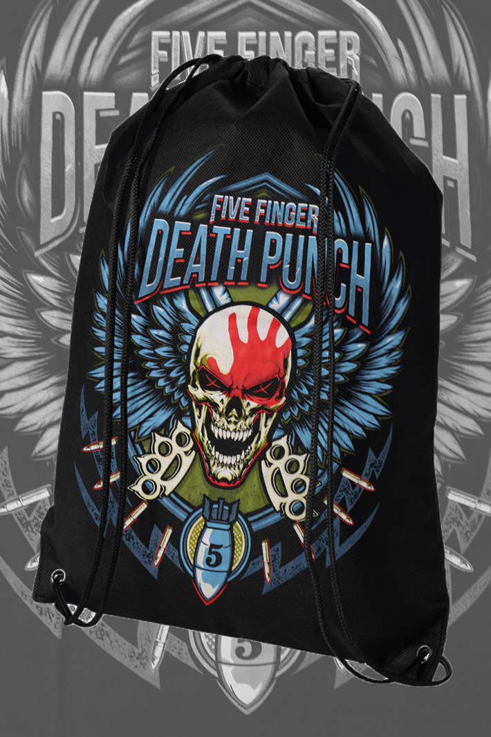 Мешок заплечный Five Finger Death Punch - фото 1 - rockbunker.ru