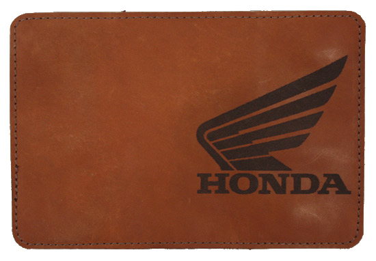Обложка на паспорт Honda кожаная - фото 1 - rockbunker.ru