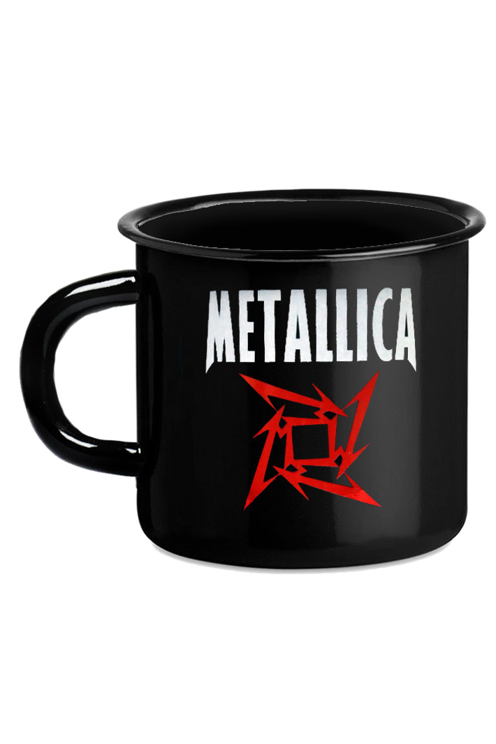 Кружка эмалированная Metallica - фото 1 - rockbunker.ru