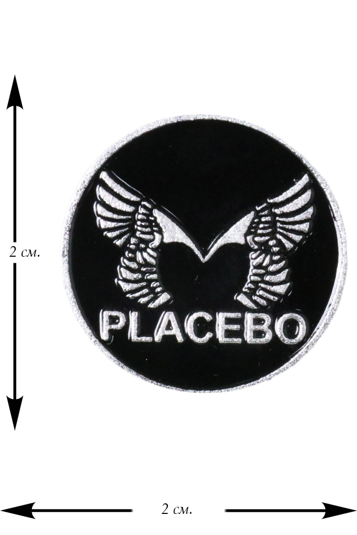 Значок алюминиевый Placebo - фото 1 - rockbunker.ru
