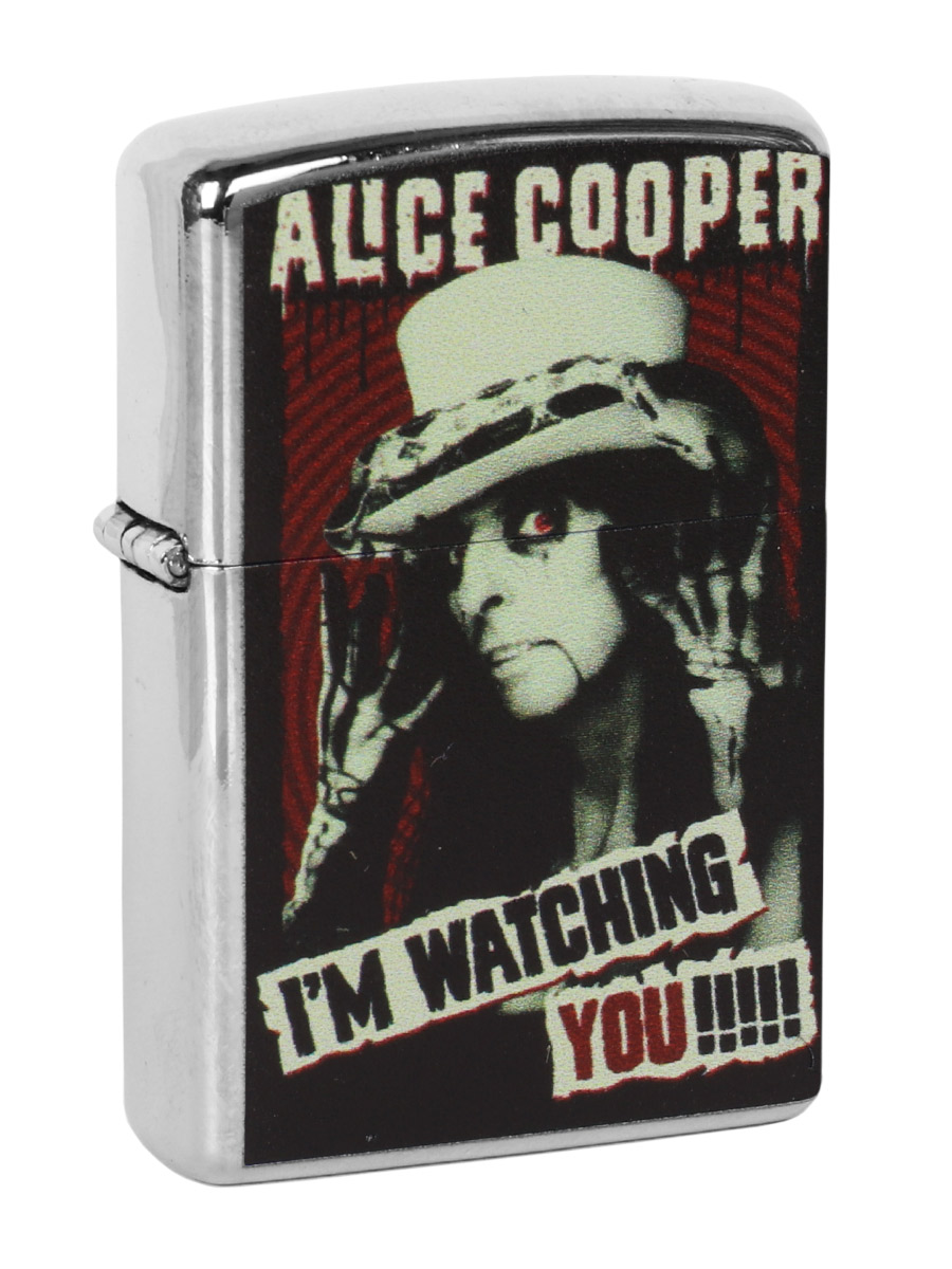 Зажигалка RockMerch с принтом Alice Cooper - фото 1 - rockbunker.ru
