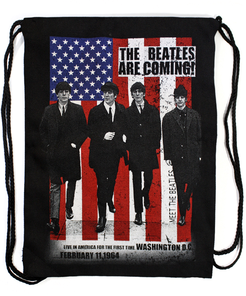 Мешок заплечный The Beatles - фото 1 - rockbunker.ru