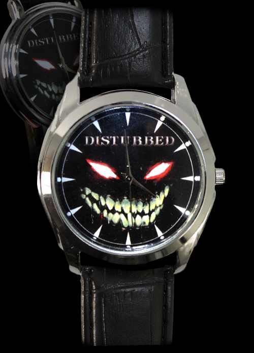 Часы RockMerch Disturbed наручные - фото 1 - rockbunker.ru