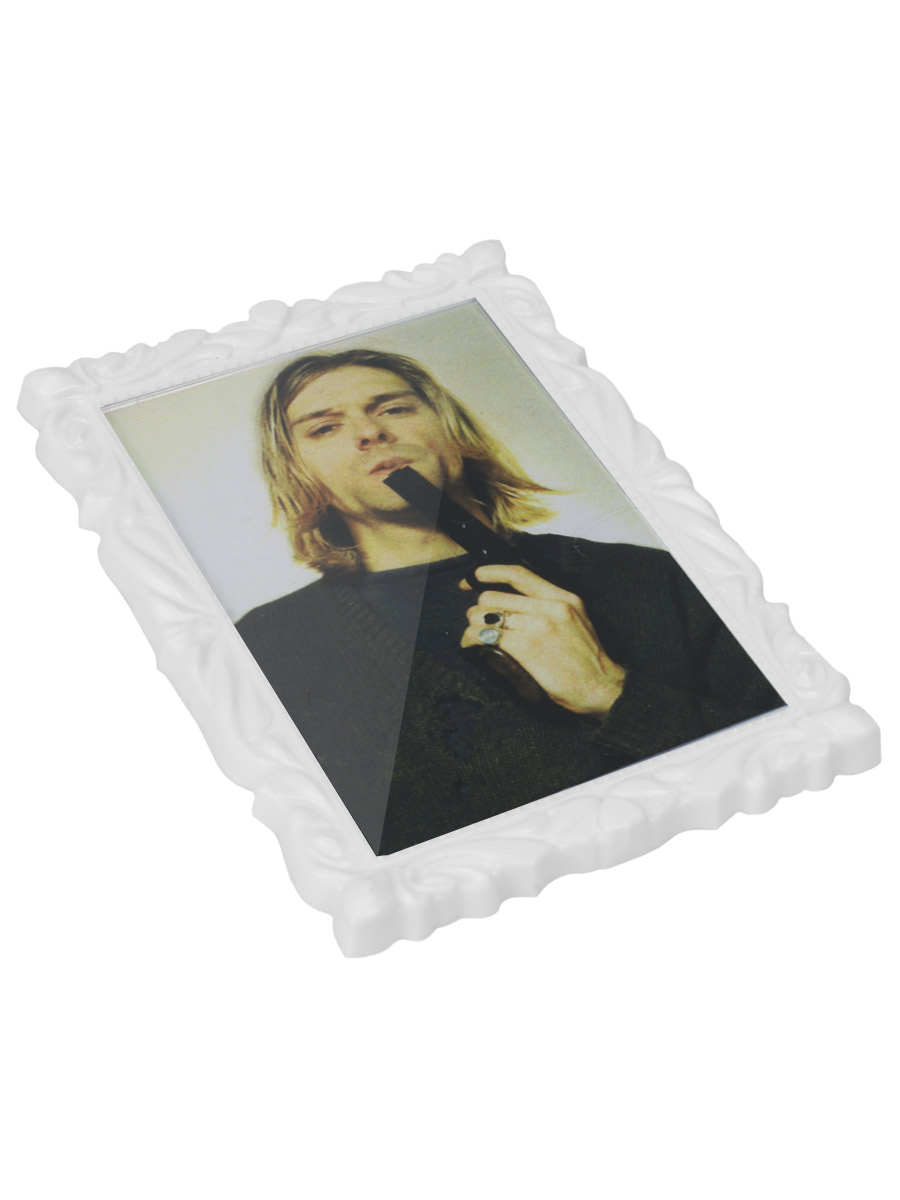Магнит фигурный рамка Nirvana Kurt Cobain - фото 1 - rockbunker.ru