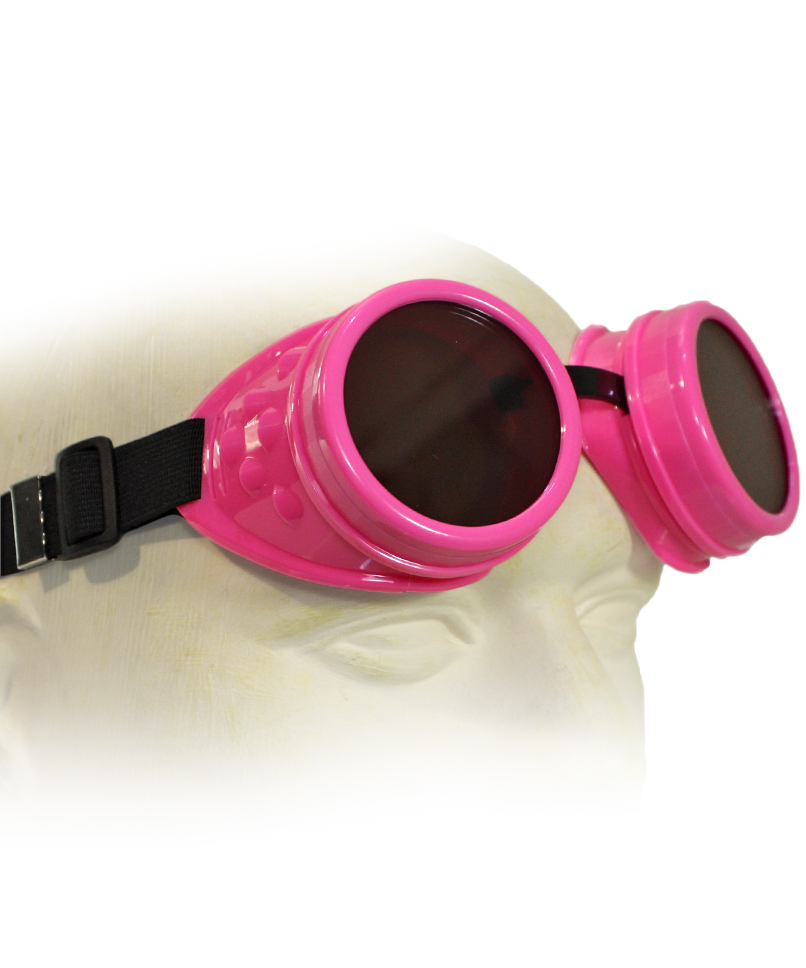 Кибер-очки гогглы розовые - фото 1 - rockbunker.ru