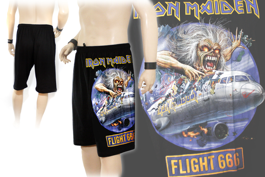 Шорты Iron Maiden Flight 666 - фото 2 - rockbunker.ru