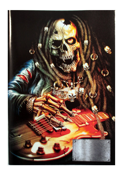 Тетрадь RockMerch Скелет-гитарист - фото 1 - rockbunker.ru
