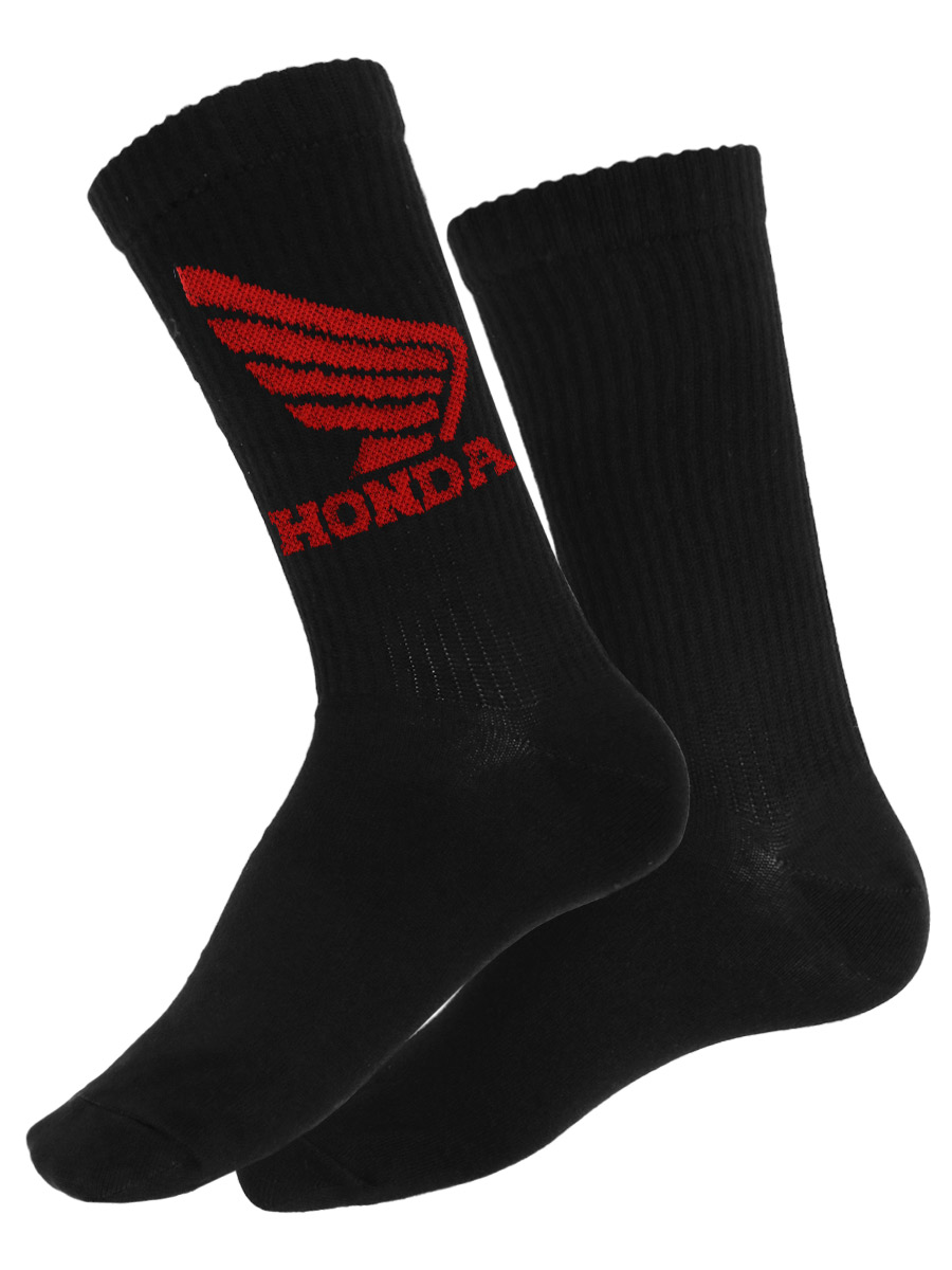 Носки Honda черные - фото 1 - rockbunker.ru