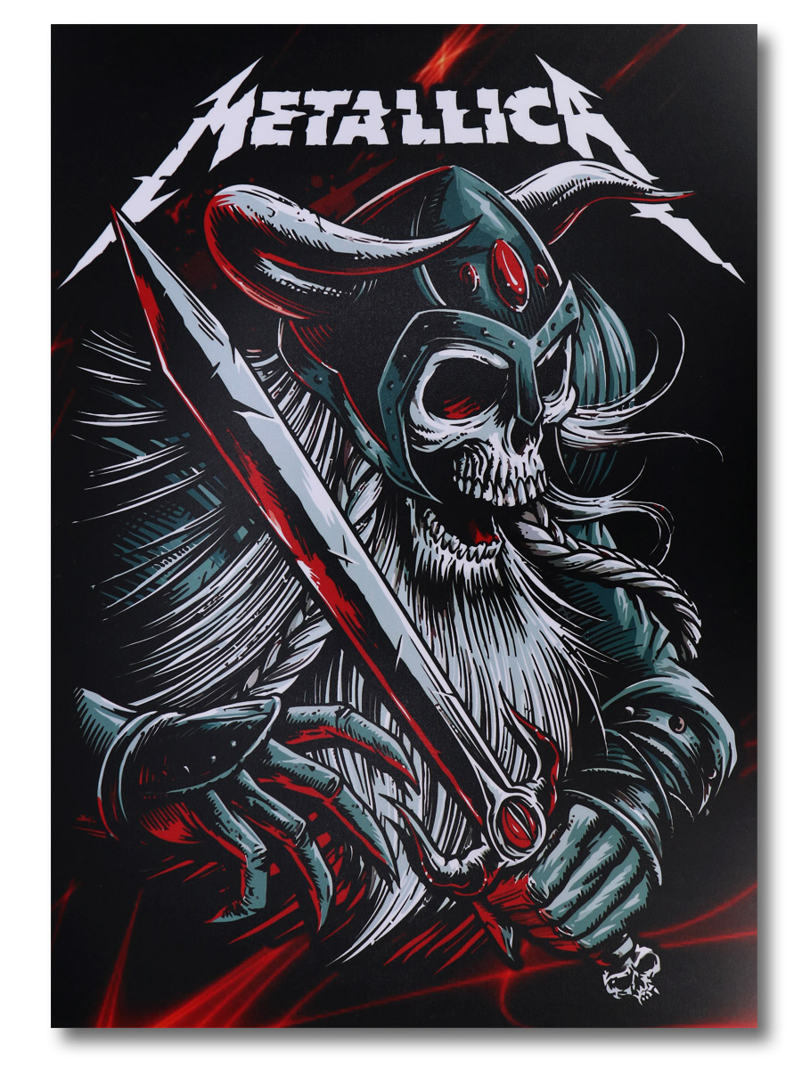 Плакат пластиковый Metallica - фото 1 - rockbunker.ru