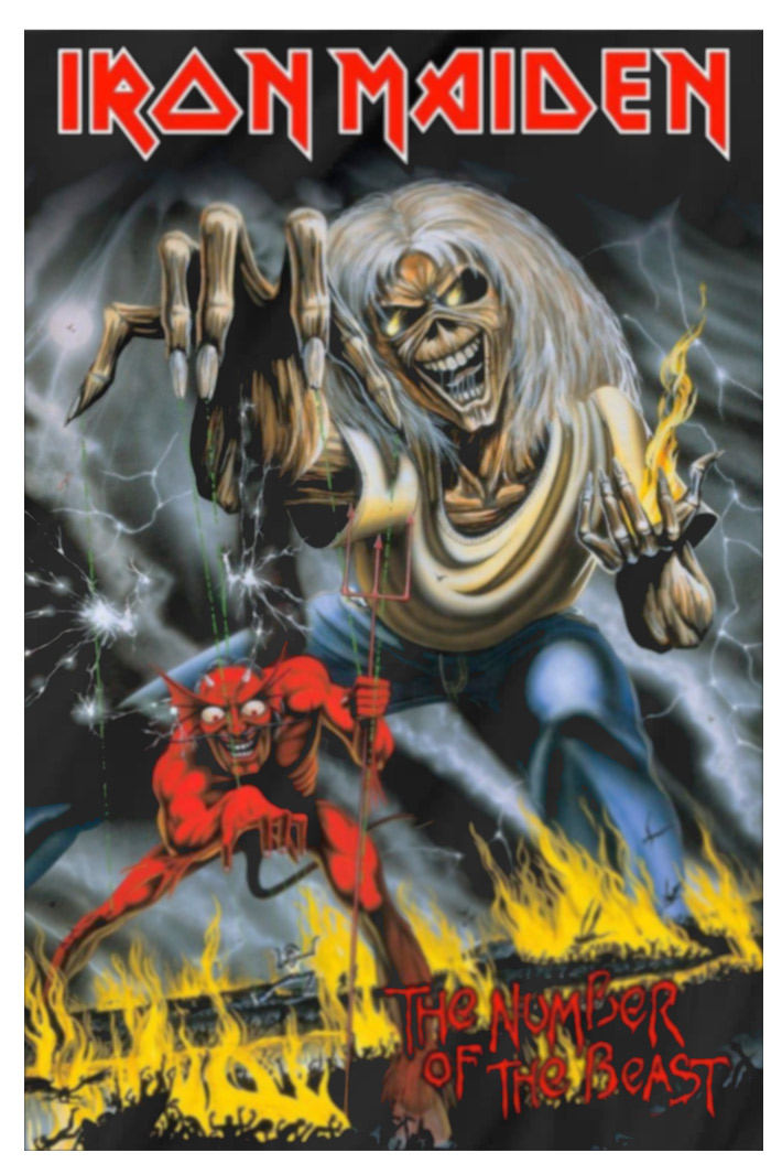 Флаг Iron Maiden Number of The Beast - фото 1 - rockbunker.ru