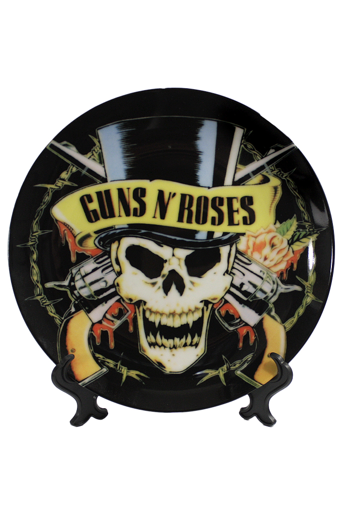 Тарелка Guns N Roses - фото 1 - rockbunker.ru