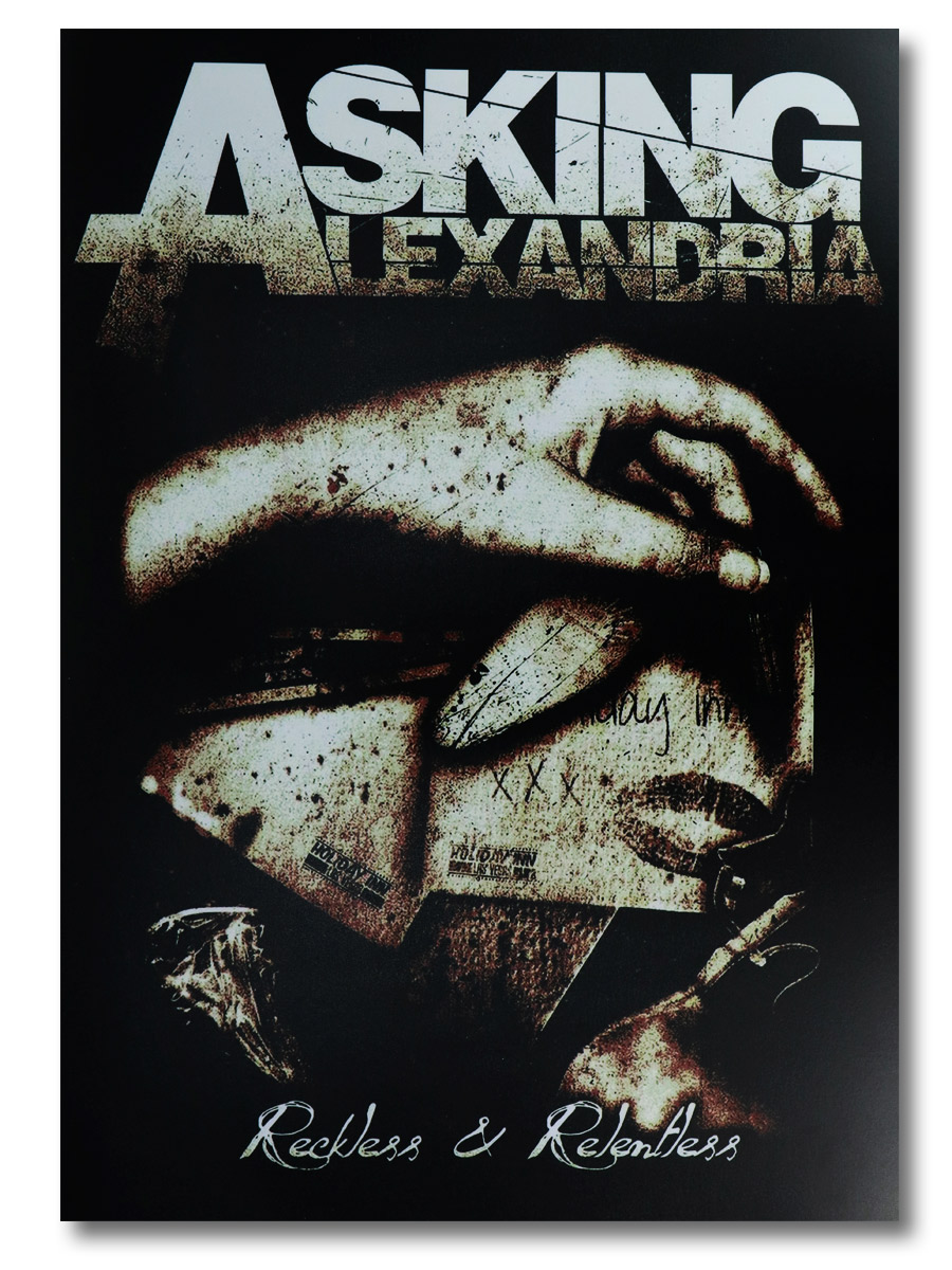 Плакат пластиковый Asking Alexandria Reckless & Relentless - фото 1 - rockbunker.ru
