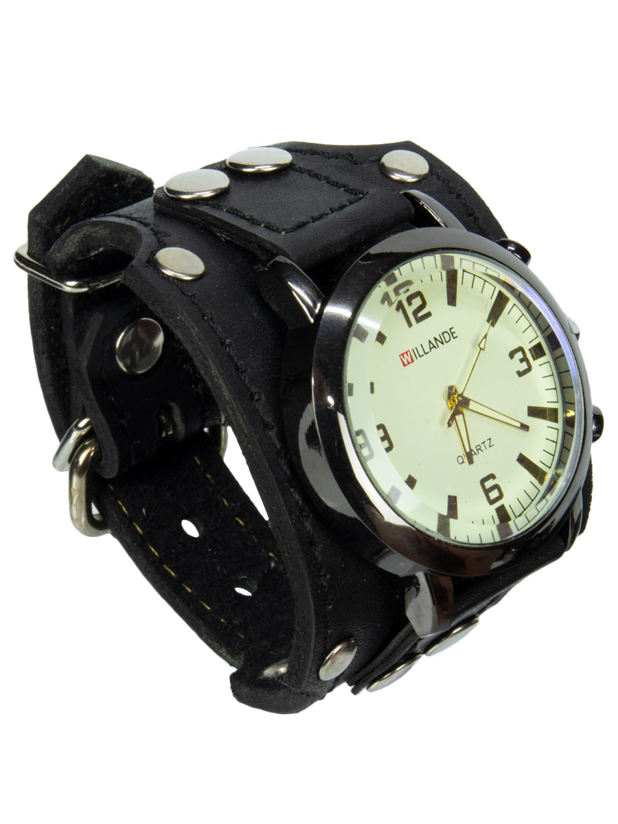 Часы наручные Willande с кожаным браслетом - фото 1 - rockbunker.ru