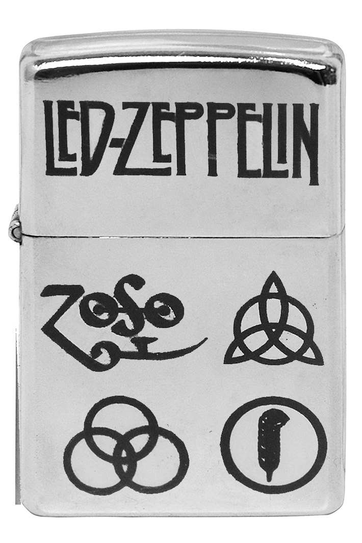 Зажигалка с гравировкой Led Zeppelin - фото 1 - rockbunker.ru