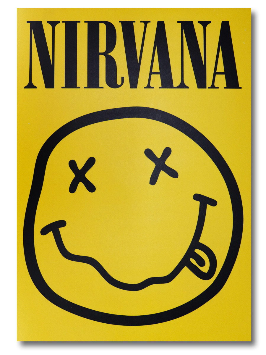 Плакат пластиковый Nirvana Logo - фото 1 - rockbunker.ru
