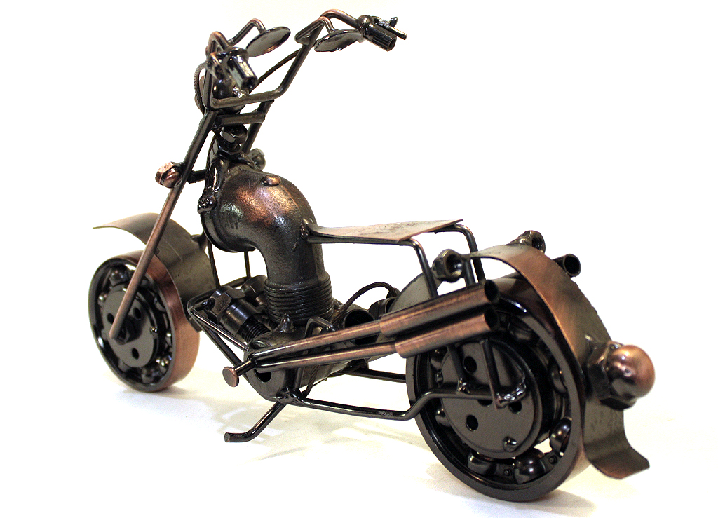 Сувенирная модель Мотоцикл ручной работы МРС023 - фото 4 - rockbunker.ru