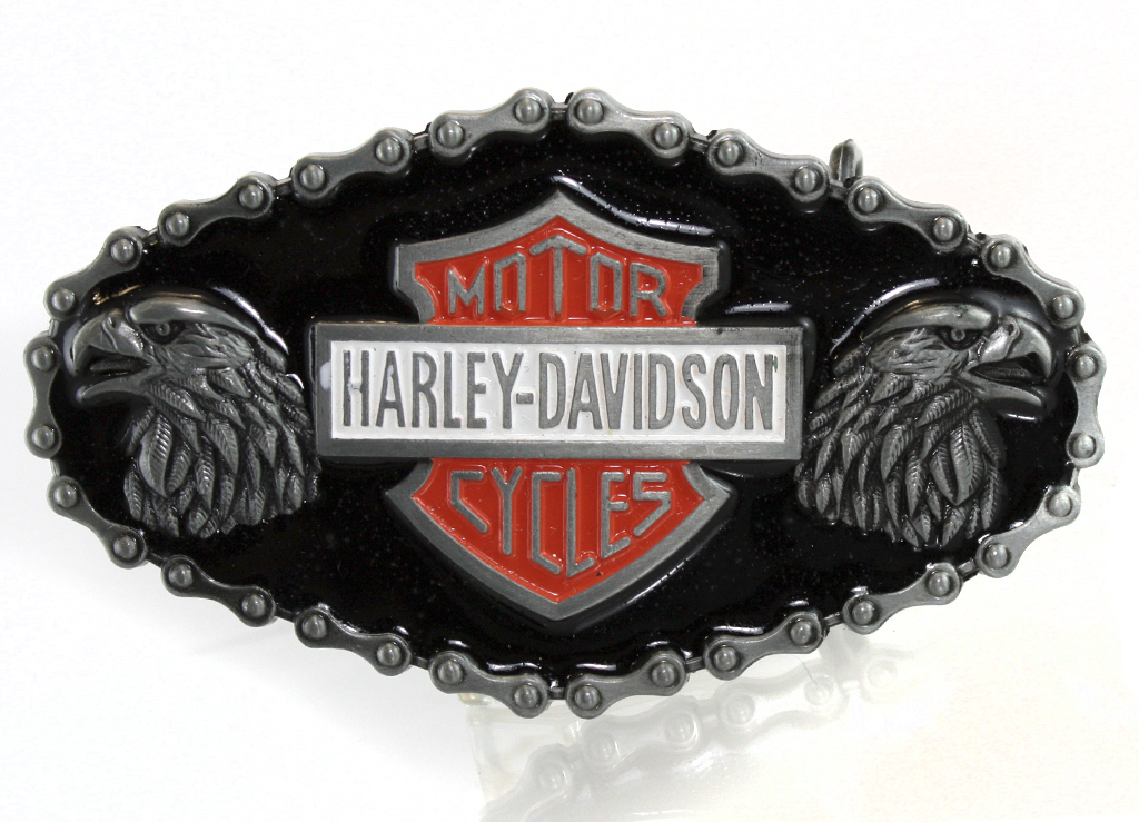 Пряжка Harley-Davidson 2 орла - фото 1 - rockbunker.ru
