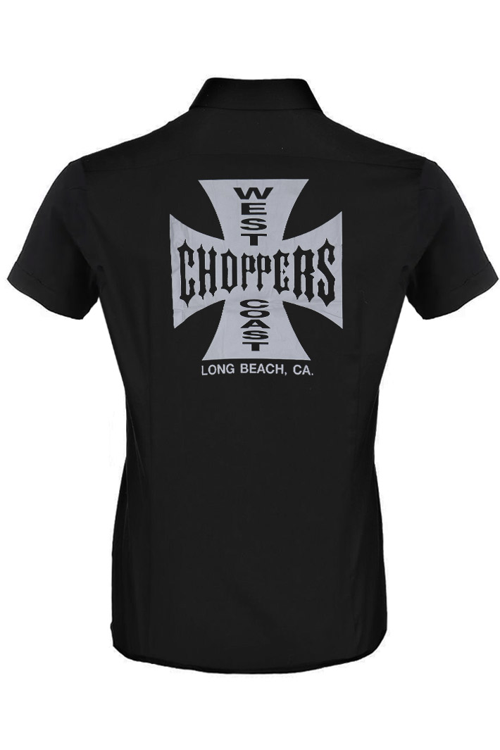 Рубашка Choppers с коротким рукавом - фото 2 - rockbunker.ru