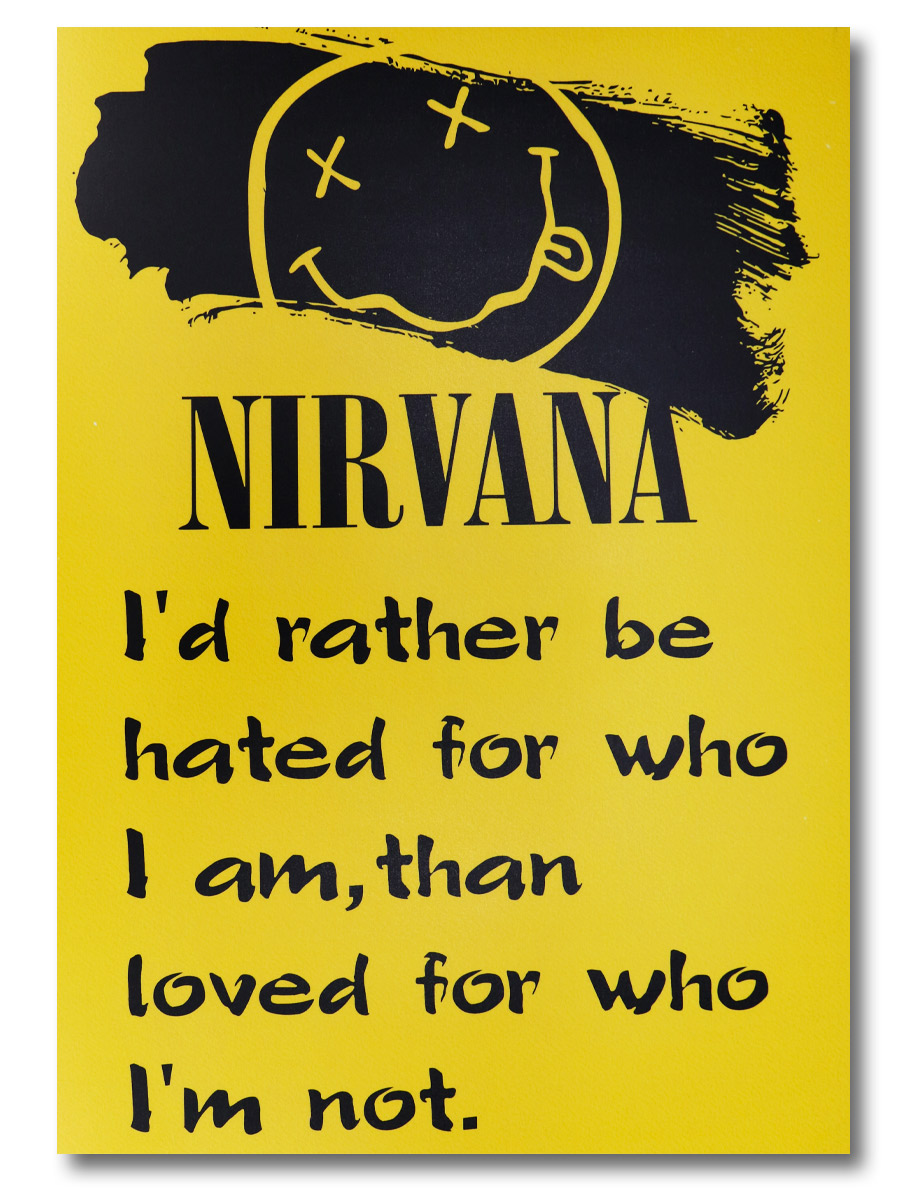 Плакат пластиковый Nirvana - фото 1 - rockbunker.ru