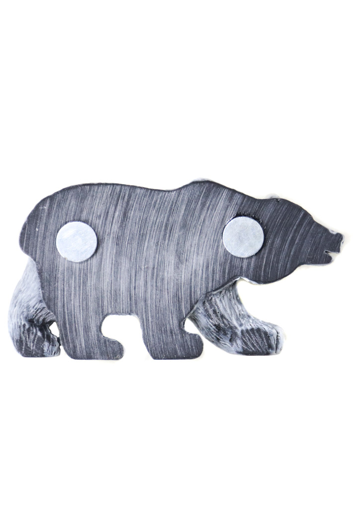 Сувенир магнит медведь бурый барельеф №2 - фото 2 - rockbunker.ru