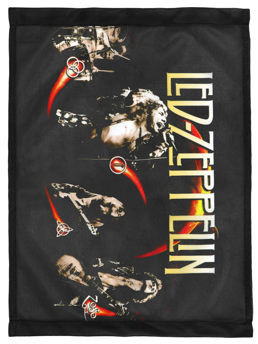 Флаг автомобильный Led Zeppelin - фото 1 - rockbunker.ru