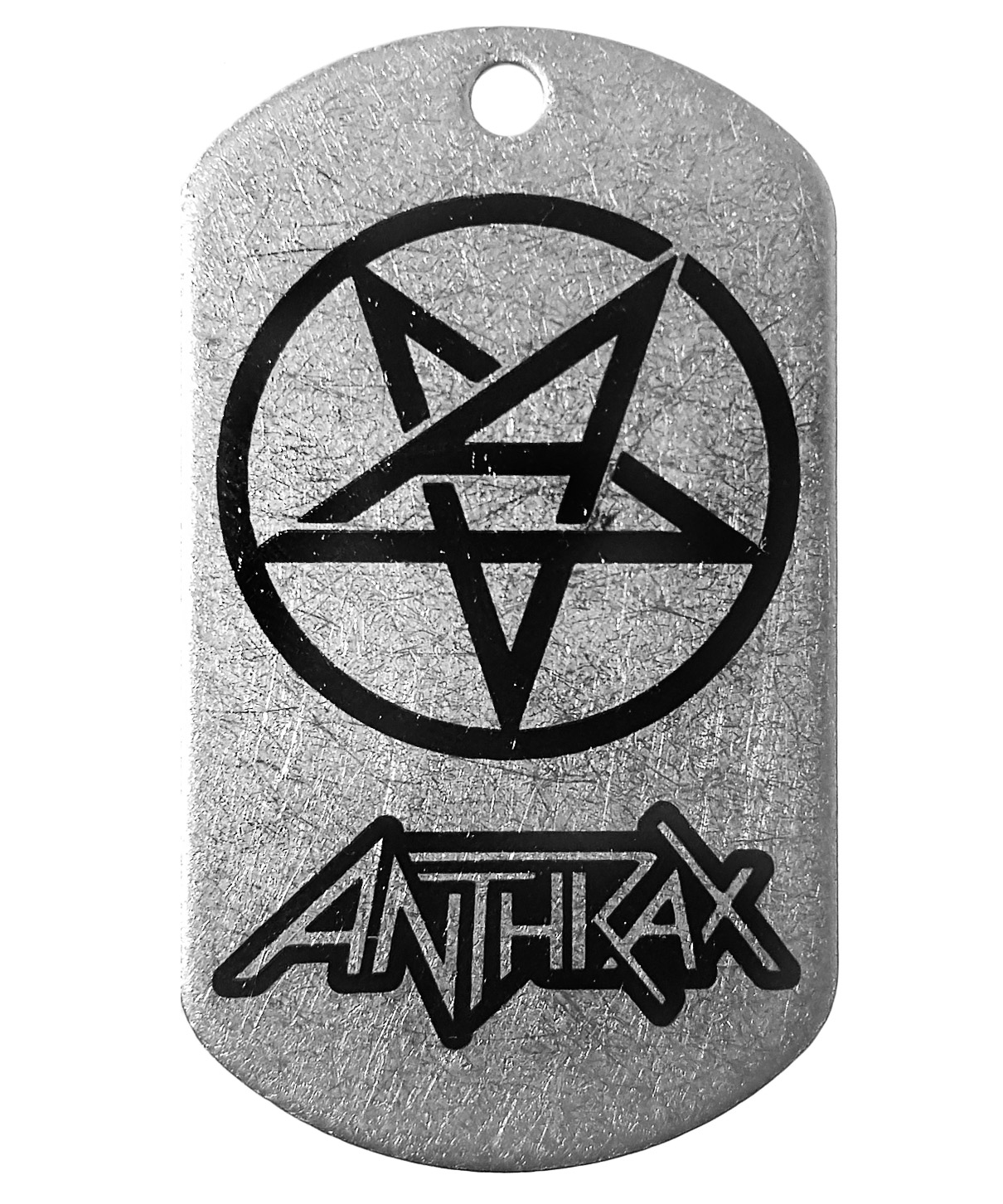 Жетон стальной Anthrax - фото 1 - rockbunker.ru