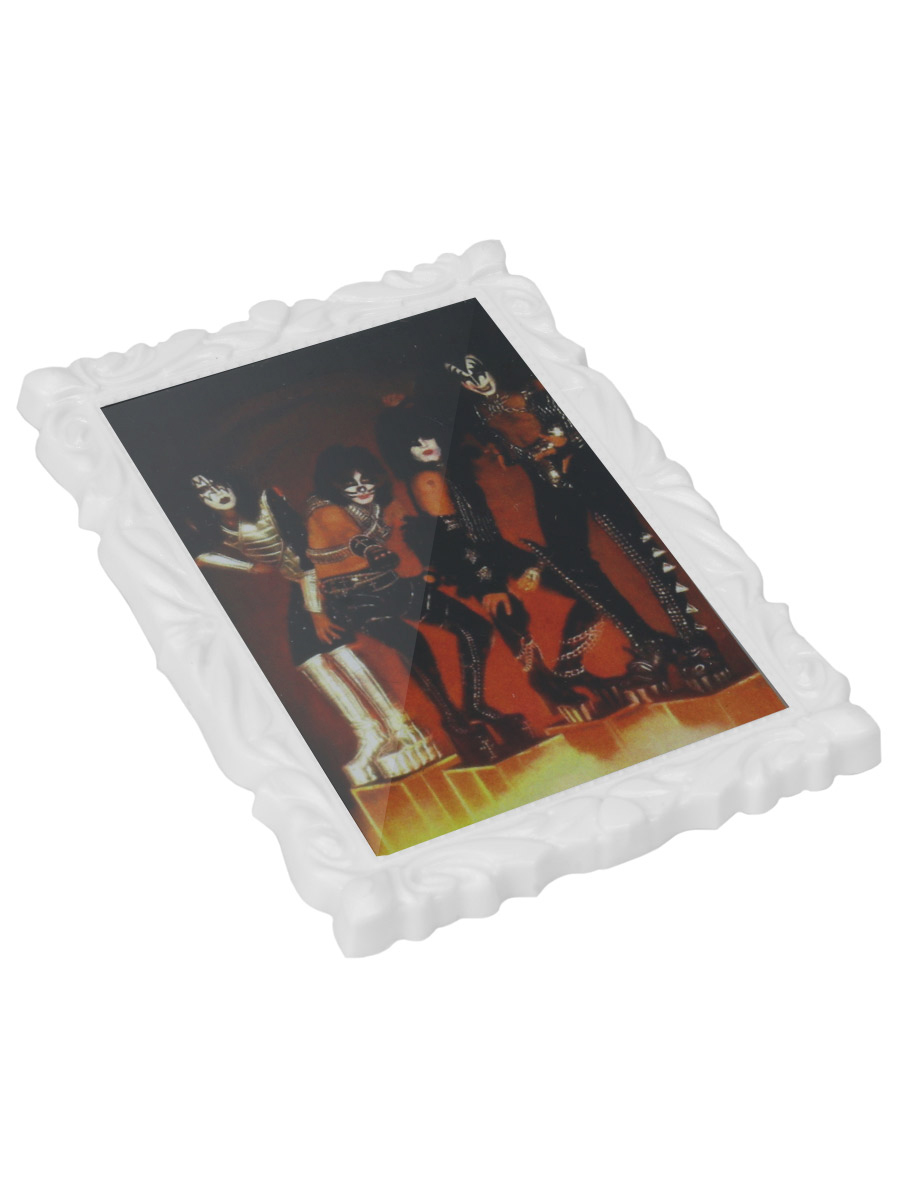 Магнит фигурный рамка Kiss - фото 1 - rockbunker.ru
