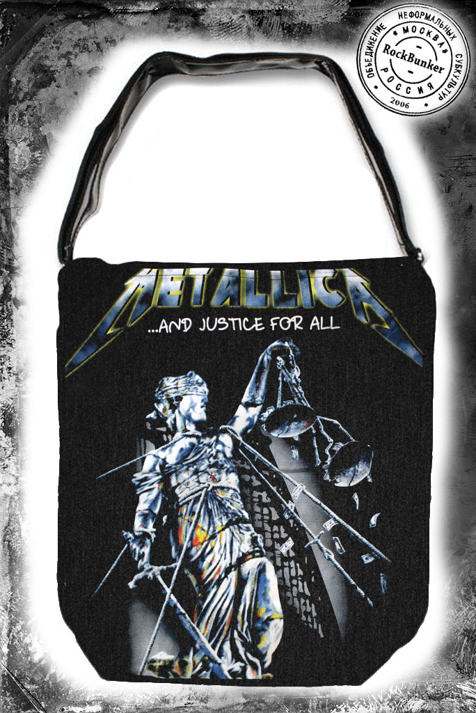 Сумка через плечо Metallica And Justice For All - фото 1 - rockbunker.ru