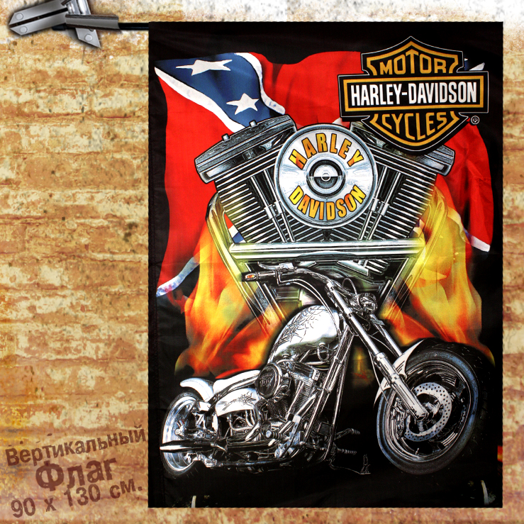Флаг Harley-Davidson - фото 1 - rockbunker.ru