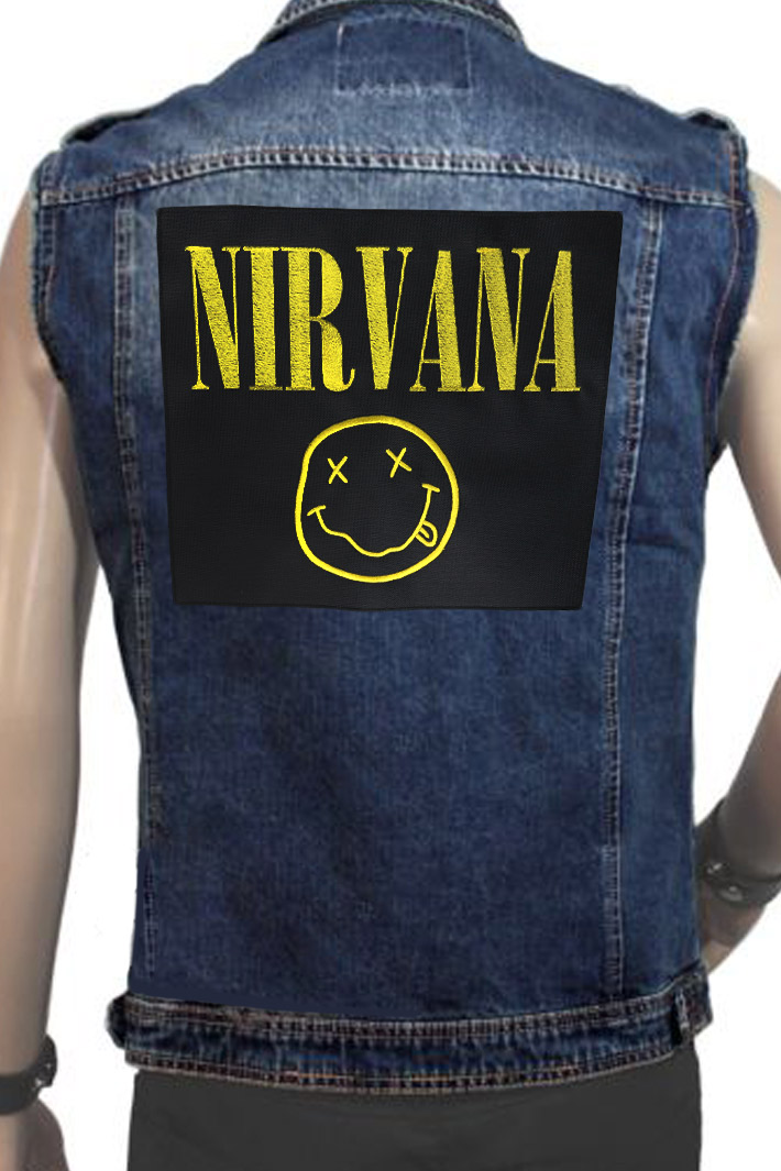 Нашивка с вышивкой Nirvana - фото 2 - rockbunker.ru