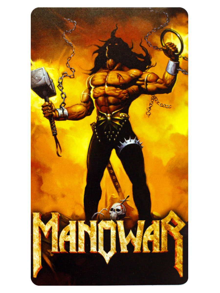 Наклейка-стикер Rock Merch Manowar - фото 1 - rockbunker.ru