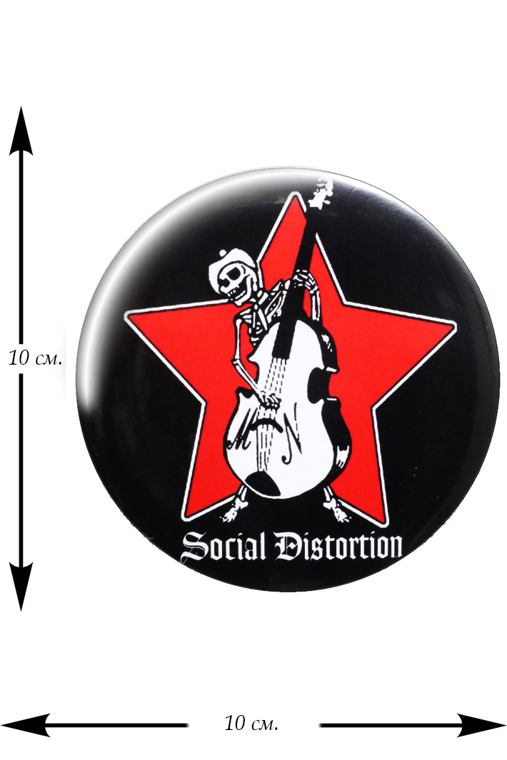 Значок Social Distortion - фото 1 - rockbunker.ru