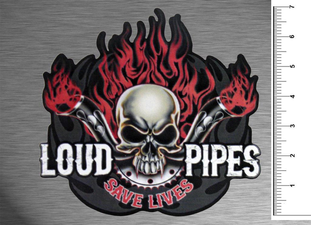 Наклейка-стикер Loud Pipes - фото 1 - rockbunker.ru