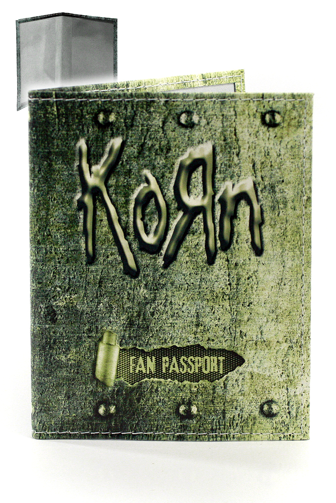 Обложка на паспорт RockMerch Korn - фото 1 - rockbunker.ru