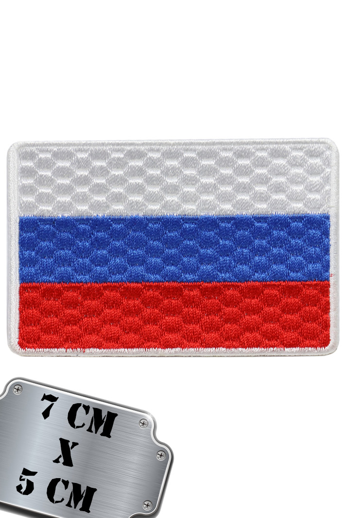 Термонашивка Флаг России - фото 1 - rockbunker.ru